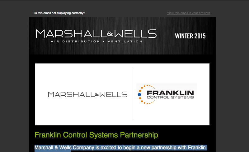 Marshall Wells Newsletter Winter 2015